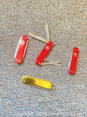 MaxSold Auction: Victorinox Red Swiss Piaget alox scale (Lot of 4) - Hamilton (Ontario, Canada) SELLER MANAGED Estate Sale Online Auction - Concession Street