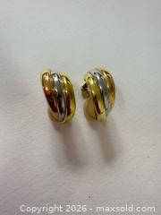 MaxSold Auction: 18k Gold Clip on earrings A - Metro Vancouver A (British Columbia, Canada) SELLER MANAGED Downsizing Online Auction - College Highroad