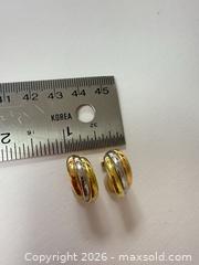 MaxSold Auction: 18k Gold Clip on earrings A - Metro Vancouver A (British Columbia, Canada) SELLER MANAGED Downsizing Online Auction - College Highroad