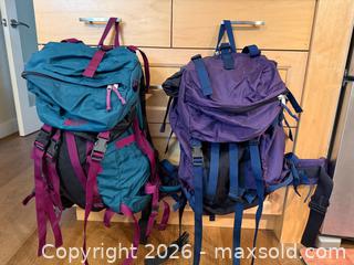 MaxSold Auction: 2 Heavy-duty Hiking MEC Backpacks A - Metro Vancouver A (British Columbia, Canada) SELLER MANAGED Downsizing Online Auction - College Highroad