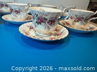 MaxSold Auction: Royal Albert Teacups and Saucers A - Metro Vancouver A (British Columbia, Canada) SELLER MANAGED Downsizing Online Auction - College Highroad