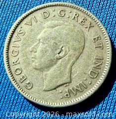MaxSold Auction: Silver 1942 Canadian 25 Cent Coin A - Metro Vancouver A (British Columbia, Canada) SELLER MANAGED Downsizing Online Auction - College Highroad