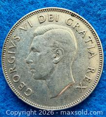 MaxSold Auction: Silver 1952 Canadian Half Dollar A - Metro Vancouver A (British Columbia, Canada) SELLER MANAGED Downsizing Online Auction - College Highroad