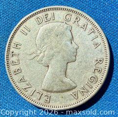MaxSold Auction: Silver 1956 Canadian Half Dollar A - Metro Vancouver A (British Columbia, Canada) SELLER MANAGED Downsizing Online Auction - College Highroad