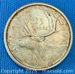 MaxSold Auction: Silver 1960 Canadian 25 Cent Coin A - Metro Vancouver A (British Columbia, Canada) SELLER MANAGED Downsizing Online Auction - College Highroad