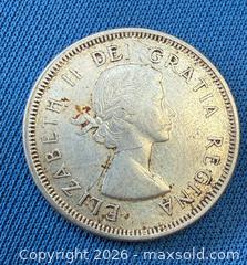 MaxSold Auction: Silver 1960 Canadian 25 Cent Coin A - Metro Vancouver A (British Columbia, Canada) SELLER MANAGED Downsizing Online Auction - College Highroad