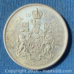 MaxSold Auction: Silver 1964 Canadian Half Dollar A - Metro Vancouver A (British Columbia, Canada) SELLER MANAGED Downsizing Online Auction - College Highroad