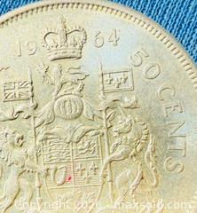MaxSold Auction: Silver 1964 Canadian Half Dollar A - Metro Vancouver A (British Columbia, Canada) SELLER MANAGED Downsizing Online Auction - College Highroad