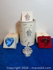 MaxSold Auction: Vintage Swarovski Crystal Birthday Cake, Hearts A - Metro Vancouver A (British Columbia, Canada) SELLER MANAGED Downsizing Online Auction - College Highroad