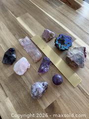 MaxSold Auction: Assorted Decorative Crystal & Mineral Specimen Lot - 9 Pieces - Milton (Ontario, Canada) SELLER MANAGED Downsizing Online Auction - Broadway Avenue