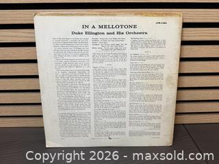 MaxSold Auction: Duke Ellington "In A Mellotone" LP (RCA Victor) - 1956 Pressing - Ultrasonically Cleaned - Milton (Ontario, Canada) SELLER MANAGED Downsizing Online Auction - Broadway Avenue