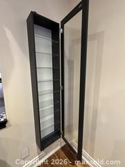 MaxSold Auction: IKEA Wall-Mounted Glass Display Cabinet - Slim Profile with 9 Shelves - Milton (Ontario, Canada) SELLER MANAGED Downsizing Online Auction - Broadway Avenue