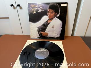 MaxSold Auction: Michael Jackson "Thriller" LP & Rare 12" Dance Single - Ultrasonically Cleaned - Milton (Ontario, Canada) SELLER MANAGED Downsizing Online Auction - Broadway Avenue