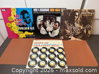 MaxSold Auction: Nat King Cole, Chuck Berry & Roy Orbison 4-LP Collection - Ultrasonically Cleaned - Milton (Ontario, Canada) SELLER MANAGED Downsizing Online Auction - Broadway Avenue