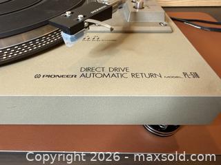 MaxSold Auction: Pioneer PL-518 Direct Drive Turntable - NEW Cartridge & Feet - Tested Working - Milton (Ontario, Canada) SELLER MANAGED Downsizing Online Auction - Broadway Avenue
