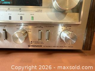 MaxSold Auction: Pioneer SX-3600 AM/FM Stereo Receiver w/ Original Box - Tested Working - Milton (Ontario, Canada) SELLER MANAGED Downsizing Online Auction - Broadway Avenue