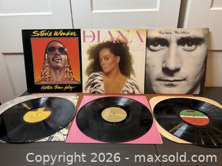 MaxSold Auction: Stevie Wonder, Diana Ross & Phil Collins 3-LP Collection - Ultrasonically Cleaned - Milton (Ontario, Canada) SELLER MANAGED Downsizing Online Auction - Broadway Avenue
