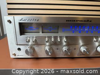 MaxSold Auction: Vintage Marantz 2238B Stereophonic Receiver - Tested Working - Milton (Ontario, Canada) SELLER MANAGED Downsizing Online Auction - Broadway Avenue