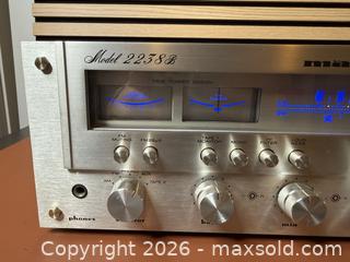 MaxSold Auction: Vintage Marantz 2238B Stereophonic Receiver - Tested Working - Milton (Ontario, Canada) SELLER MANAGED Downsizing Online Auction - Broadway Avenue