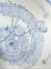 MaxSold Auction: 18' display plate with dragon hand paint and poem on back - Vancouver (British Columbia, Canada) SELLER MANAGED Downsizing Online Auction - West 6th Avenue (CONDO)