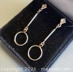 MaxSold Auction: 14K Yellow & White Gold Earrings - Marked  - Toronto (Ontario, Canada) PARTNER MANAGED Reseller Online Auction - Queen Street West