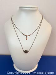 MaxSold Auction: (2) Vintage 925 Silver Gemstone & Coral Necklaces - Marked  - Toronto (Ontario, Canada) PARTNER MANAGED Reseller Online Auction - Queen Street West