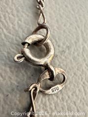 MaxSold Auction: (2) Vintage 925 Silver Gemstone & Coral Necklaces - Marked  - Toronto (Ontario, Canada) PARTNER MANAGED Reseller Online Auction - Queen Street West