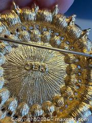 MaxSold Auction: (2) Vintage Signed JBK Pearl Brooches (Jackie Kennedy) - Toronto (Ontario, Canada) PARTNER MANAGED Reseller Online Auction - Queen Street West