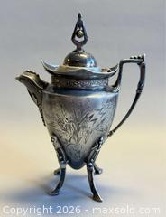 MaxSold Auction:  Antique British Silver - Plated Footed Teapot - Toronto (Ontario, Canada) PARTNER MANAGED Reseller Online Auction - Queen Street West