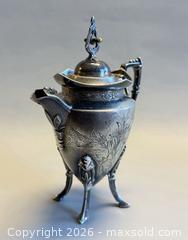 MaxSold Auction:  Antique British Silver - Plated Footed Teapot - Toronto (Ontario, Canada) PARTNER MANAGED Reseller Online Auction - Queen Street West