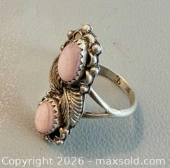 MaxSold Auction: Vintage 925 Silver Pink Opal Ring - Marked  - Toronto (Ontario, Canada) PARTNER MANAGED Reseller Online Auction - Queen Street West