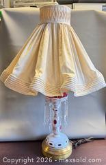 MaxSold Auction: Vintage Bohemian Czech Glass Table Lamp in Working Condition  - Toronto (Ontario, Canada) PARTNER MANAGED Reseller Online Auction - Queen Street West