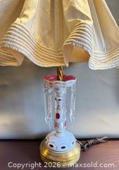 MaxSold Auction: Vintage Bohemian Czech Glass Table Lamp in Working Condition  - Toronto (Ontario, Canada) PARTNER MANAGED Reseller Online Auction - Queen Street West