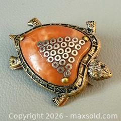 MaxSold Auction: Vintage Czechoslovakian Gold Toned Turtle Brooch - Toronto (Ontario, Canada) PARTNER MANAGED Reseller Online Auction - Queen Street West