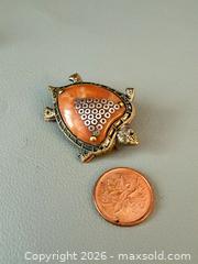 MaxSold Auction: Vintage Czechoslovakian Gold Toned Turtle Brooch - Toronto (Ontario, Canada) PARTNER MANAGED Reseller Online Auction - Queen Street West