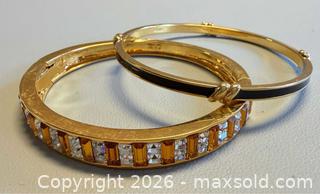 MaxSold Auction: Vintage Signed Butler Rhinestone Bangle & Vintage Signed Monet Bangle  - Toronto (Ontario, Canada) PARTNER MANAGED Reseller Online Auction - Queen Street West