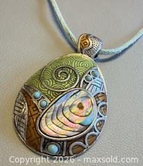 MaxSold Auction: Vintage Signed Lia Sophia Abalone Pendant  - Toronto (Ontario, Canada) PARTNER MANAGED Reseller Online Auction - Queen Street West