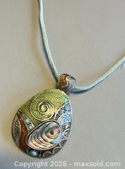 MaxSold Auction: Vintage Signed Lia Sophia Abalone Pendant  - Toronto (Ontario, Canada) PARTNER MANAGED Reseller Online Auction - Queen Street West