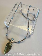 MaxSold Auction: Vintage Signed Sajen 925 Silver Labradorite Necklace - Marked  - Toronto (Ontario, Canada) PARTNER MANAGED Reseller Online Auction - Queen Street West