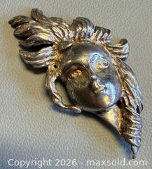 MaxSold Auction: Vintage STERLING Silver Figural Head Brooch - Marked  - Toronto (Ontario, Canada) PARTNER MANAGED Reseller Online Auction - Queen Street West