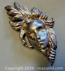 MaxSold Auction: Vintage STERLING Silver Figural Head Brooch - Marked  - Toronto (Ontario, Canada) PARTNER MANAGED Reseller Online Auction - Queen Street West
