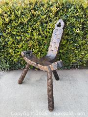 MaxSold Auction: 20th Century Hand-Crafted Brutalist Tripod Spanish Birthing Chair - San Jose (California, USA) SELLER MANAGED Estate Sale Online Auction - South 16th Street