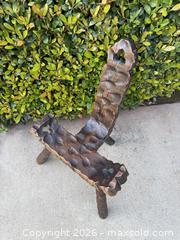 MaxSold Auction: 20th Century Hand-Crafted Brutalist Tripod Spanish Birthing Chair - San Jose (California, USA) SELLER MANAGED Estate Sale Online Auction - South 16th Street