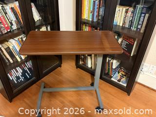 MaxSold Auction: Invacare Adjustable Medical Bedside Table - Waterproof Rolling Hospital Tray Table with L-Shaped Base - San Jose (California, USA) SELLER MANAGED Estate Sale Online Auction - South 16th Street