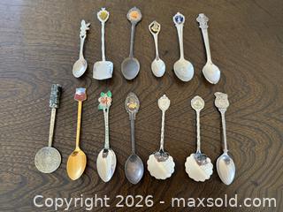 MaxSold Auction: Lot of 13 Collectible Souvenir Spoons  - San Jose (California, USA) SELLER MANAGED Estate Sale Online Auction - South 16th Street
