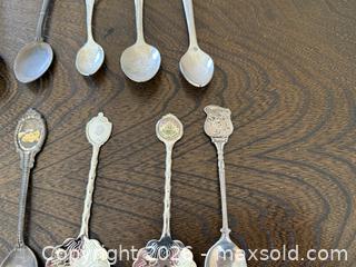 MaxSold Auction: Lot of 13 Collectible Souvenir Spoons  - San Jose (California, USA) SELLER MANAGED Estate Sale Online Auction - South 16th Street