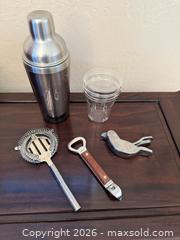 MaxSold Auction: Vintage Bar / Cocktail Tools: Shaker, Strainer, & More! - San Jose (California, USA) SELLER MANAGED Estate Sale Online Auction - South 16th Street