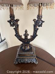 MaxSold Auction: Vintage Double Candle Candelabra Table Lamp - San Jose (California, USA) SELLER MANAGED Estate Sale Online Auction - South 16th Street