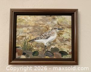 MaxSold Auction: Vintage Framed Art: Standing Upright Sandpiper - San Jose (California, USA) SELLER MANAGED Estate Sale Online Auction - South 16th Street