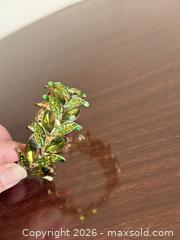 MaxSold Auction: Vintage Green Leaf Bracelet. Beautiful Piece!  - San Jose (California, USA) SELLER MANAGED Estate Sale Online Auction - South 16th Street